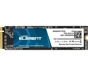 Mushkin Element 1TB SSD / M.2 2280 / NVMe PCIe 3.0 x4 / RW: 2000 &amp; 1600 MBps / MTBF: 1 / 3y