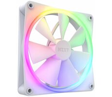 NZXT F140RGB biela / 140mm / FDB / 20 - 32.5 dB &amp; 500-1800 RPM / 89.48 CFM / 4-pin PWM + 4-pin NZXR RGB