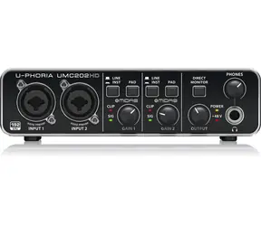 Behringer UMC202HD / Externá zvuková karta / USB / XLR / 6.3mm