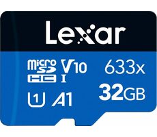 Lexar High-Performance 633x microSDHC 32 GB / UHS-I V10 / U1 / Class 10 / rýchlosť čítania 100MBs / zápis 20MBs