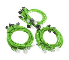 Super Flower Sleeve cable kit zelená / Sada káblov pre zdroje Super Flower