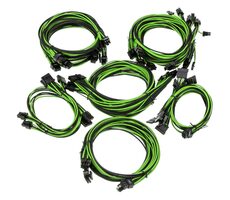 Super Flower Sleeve cable kit Pre čierno-zelená / Sada káblov pre zdroje Super Flower