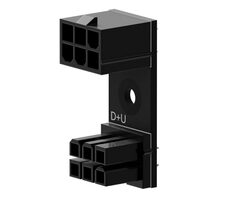 Singularity Computers Shift 6-Pin PCIE 180° adaptér D+U čierna