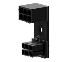 Singularity Computers Shift 6-Pin PCIE 180° adaptér U+D čierna