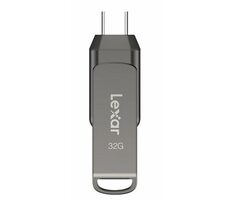 Lexar JumpDrive D400 Dual 32GB / Flash Disk / USB-A / USB-C / Rýchlosť prenosu až: 100MBs