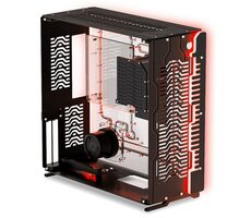 Singularity Computers Wraith ITX čierna / PC skriňa / ITX/DTX / integrované vodné chladenie