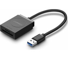 Ugreen čítačka pamäťových kariet USB-A 3.0 (M) - micro SD &amp; SD čierna / čítačka kariet