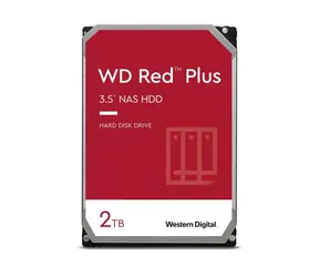 WD Red PLUS 2TB (WD20EFPX) / HDD / 3.5" / SATA III / 5400 RPM / 64MB cache 