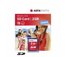 AGFAPHOTO SD Card 133x Premium 2GB / R:20 MB/s / W:10 MB/s / Class 4
