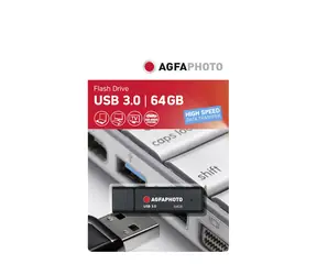 AGFAPHOTO USB 3.0 32GB 2ks čierna / Flash Disk / USB-A 3.0 / R:45 MB/s / W:15 MB/s  