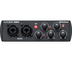 PreSonus AudioBox USB 96 - 25th čierna / Externá zvuková karta / USB-B / 2x XLR / 2x MIDI / 2x Hi-Z / 2x Jack 6.3 mm