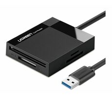 Ugreen Čítačka pamäťových kariet USB 3.0 SD čierna / micro SD / CF / MS 