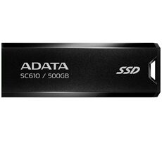 ADATA SC610 500GB čierna / SSD / Externé / čítanie: 550MBps / zápis: 500MBps / USB-A 3.2 Gen 2