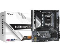 ASRock B650M-HDV / M.2 / AM5 / 2x DDR5 / 2x PCIex16 / 2.5GLAN / mATX