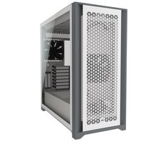 Corsair 5000D Airflow biela / E-ATX / 2x USB 3.2 / USB-C / 2x 120mm / bez zdroja / priehľadná bočnica 
