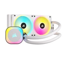 Corsair iCUE LINK H100i RGB biela / 2x 120mm / 37 dB / 480-2400RPM / 63.1CFM / Intel + AMD