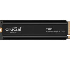 CRUCIAL T700 Heatsink 1TB / M.2 SSD 2280 / PCIe 5.0 / 3D NAND TLC / R:11700MBs / W:9500MBs / 5y