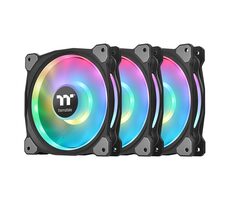 Thermaltake Riing Duo 12 RGB čierna 3ks / Ventilátor / 120 mm / Hydraulic Bearing / 1500 RPM @ 23.9 dB / 42.45 CFM 
