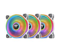 Thermaltake Riing Quad 12 RGB biela 3ks / Ventilátor / 120 mm / Hydraulic Bearing / 1500 RPM @ 25 dB / 40.9 CFM 
