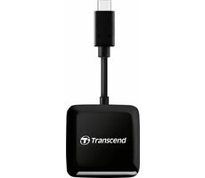 Transcend RDC3 čítačka pamäťových kariet čierna / USB-C 3.1 Gen 1 / SDXC / microSDXC / CompactFlash / UHS-I