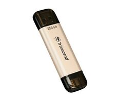 Transcend JetFlash 930C 256GB zlatá / Flash Disk / USB-A/C 3.2 Gen 1 / R: 420MBs / W: 400MBs