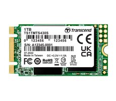 Transcend MTS430S 1TB/M.2 2242 SATA/RW: 560/500 MBps/ IOPS: 80K/85K/MTBF 1.0mh/5y