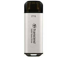 Transcend ESD300S Externý SDD 2TB šedá / USB-C 3.2 Gen 2 / R: 1050MBs / W: 950MBs