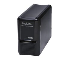 Rozbalené - LogiLink UA0154A čierna / Externý box pre 2x 3.5&quot; disk / RAID / SATA / USB 3.0 / rozbalené