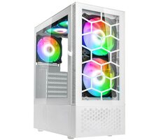 Kolink Observatory MX Glass ARGB biela / ATX / 2x USB-A 3.0 / 1x USB-A 2.0 / 2x 140mm / 3x 120mm / bez zdroja