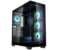 Kolink UNITY Peak ARGB čierna / ATX / 2x USB-A 3.0 / 1x USB-A 2.0 / 4X 120mm / bez zdroja / priehľadná bočnica