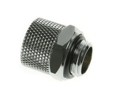 BitsPower Prípojka priama G1/4 palca AG na 11/8 mm strieborná