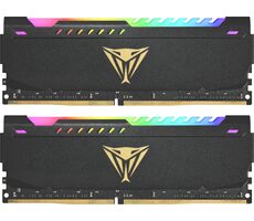 Patriot Viper Steel RGB 32GB (2x16GB) 3600MHz čierna / DIMM / DDR4 / CL20 / Non-ECC / Unbuffered / 1.35V