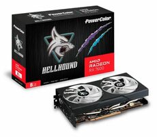PowerColor Radeon RX 7600 Hellhound 8GB OC / 1772 - 2693 MHz / 8GB GDDR6 / 128-bit / 3x DP / 1x HDMI / (8) 600W