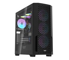 darkFlash DF2100 čierna / ATX / 4X 120 mm / 3x USB-A / priehľadná bočnica / bez zdroja
