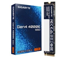 GIGABYTE Gen4 4000 SSD 1TB / M.2 2280 Gen 4 / R: 4000 MBps / W: 3900 MBps / MTBF: 1.5mh / 3y