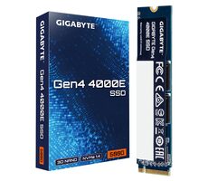 GIGABYTE Gen4 4000 SSD 500GB / M.2 2280 Gen 4 / R: 3600 MBps / W: 3000 MBps / MTBF: 1.5mh / 3y