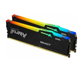 Kingston Fury Beast RGB 64GB (2x 32GB) DDR5 6400MHz / CL32 / DIMM / 1.4V / Non-ECC / Unbuffered / EXPO 