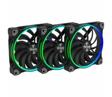 Alpenföhn 140mm Wing Boost 3 ARGB PWM 3ks čierna / 140mm / 19 dB @ 1500 RPM / 59.21 CFM / 3-pin + 4-pin