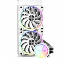 Alpenföhn Gletscherwasser 240mm biela / AiO vodný chladič CPU / 2x 120mm / 36.8 dB @ 2550 RPM / 77.92 CFM / Intel + AMD