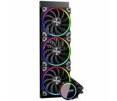 Alpenföhn Gletscherwasser 360mm čierna / AiO vodný chladič CPU / 3x 120mm / 36.8 dB @ 2200 RPM / 45.86 CFM / Intel + AMD