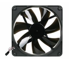 Noiseblocker BlackSilent Pro Fan PK3 čierna / 140mm / 27 dB @ 1700 RPM / 90 CFM / 3-pin