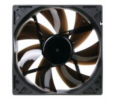 Noiseblocker BlackSilent Pro Fan PL2 čierna / 120mm / 20 dB @ 1400 RPM / 56.50 CFM / 3-pin