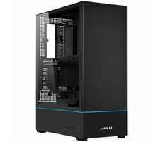 Lian Li SUP01X Midi-Tower čierna / mATX / mini-ITX / ATX / 2x USB-A 3.0 + USB-C 3.1 / bez zdroja / priehľadná bočnica