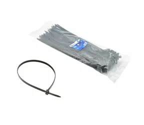 GEKO Sťahovacie pásky čierne s UV filtrom 400x7.6mm 50ks