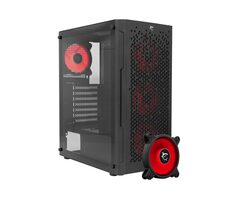 White Shark GCC-2302 BULLET BLACK + 4 Fan DASH čierna / ATX / 5x 120/140mm & 3x 120mm / bez zdroja 