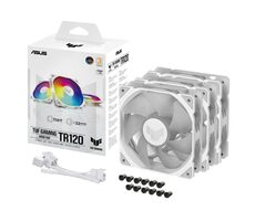 Asus TUF GAMING TR120 ARGB (3ks) biela / 120mm / Hydraulic bearing / 2000 RPM / 77.4 CFM / 29 dB