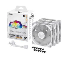 Asus TUF GAMING TR120 ARGB Reverse (3ks) biela / 120mm / Hydraulic bearing / 2000 RPM / 76.3 CFM / 29 dB