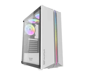 darkFlash DK151 LED biela / ATX / 3x 120 mm / 3x USB-A / priehľadná bočnica / bez zdroja 
