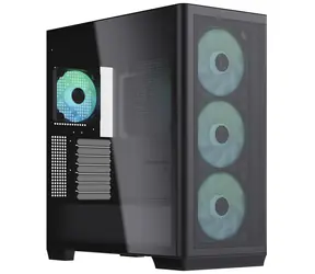 APNX C1 Mid-Tower ATX Case čierna / ATX / 4X 120mm ARGB / bez zdroja / priehľadná bočnica