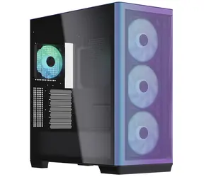 APNX C1 Mid-Tower ATX Case chromaflair / ATX / 4X 120mm ARGB / bez zdroja / priehľadná bočnica